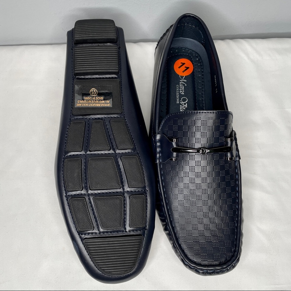 Marco Vitale Loafers Dark Navy Blue Size 11